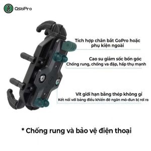Alternative view of Giá đỡ điện thoại nhựa OSOPRO XAT329 chân gương (có chống rung)