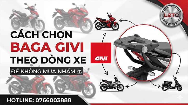Cách Chọn Baga Givi Theo Dòng Xe Để Không Mua Nhầm