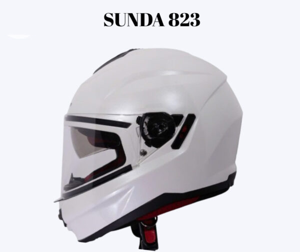 Sunda 823 Trơn – Nón fullface 2 kính lót tháo giặt tiện lợi