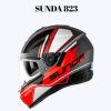 Sunda 823 Tem (New Graphics) – Nón fullface 2 kính lót tháo giặt tiện lợi