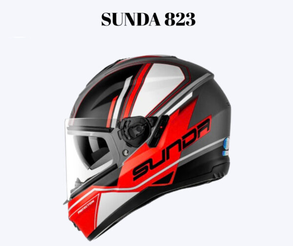 Sunda 823 Tem (New Graphics) – Nón fullface 2 kính lót tháo giặt tiện lợi