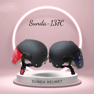 Alternative view of Sunda 137C Nón bảo hiểm nửa đầu có kính