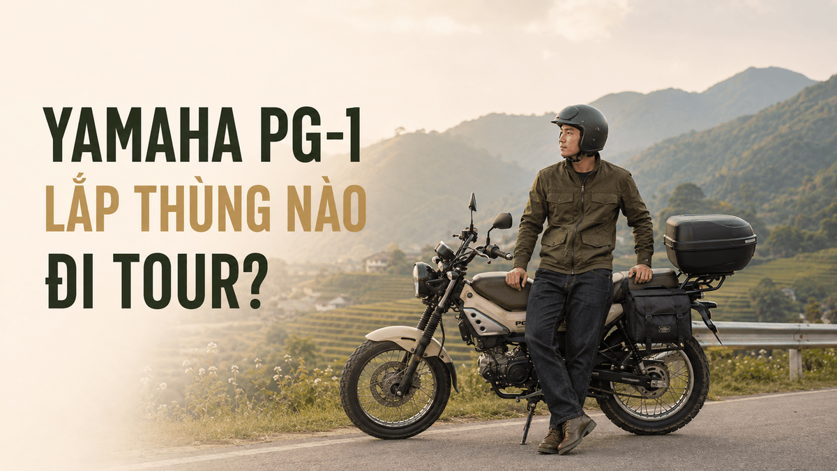Thùng Givi cho Yamaha PG-1 đi tour