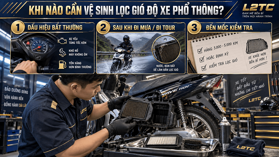 Vệ sinh lọc gió zin xe phổ thông tại L2TC Hà Nội - hình minh họa 1