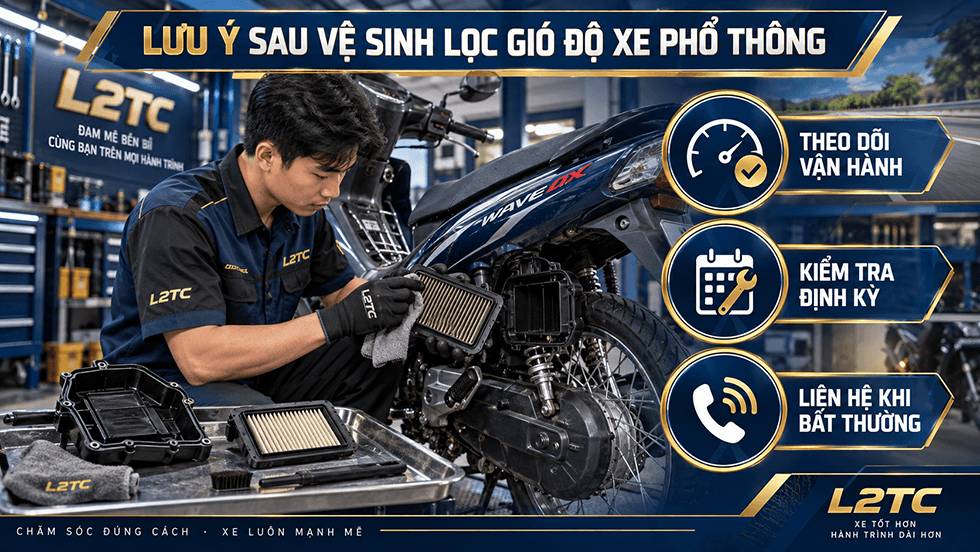 Vệ sinh lọc gió độ xe phổ thông tại L2TC Hà Nội - hình minh họa 3