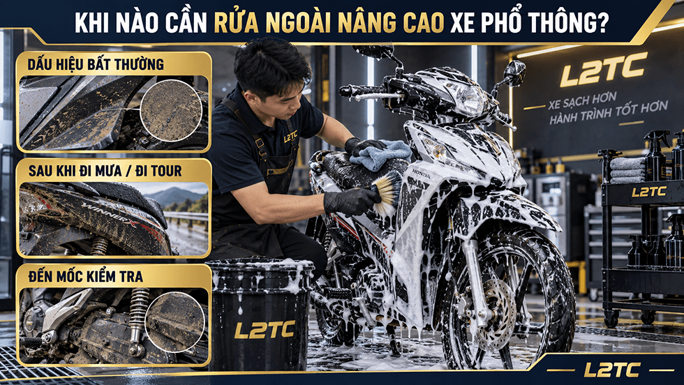 Rửa ngoài nâng cao xe phổ thông tại L2TC Hà Nội - hình minh họa 1