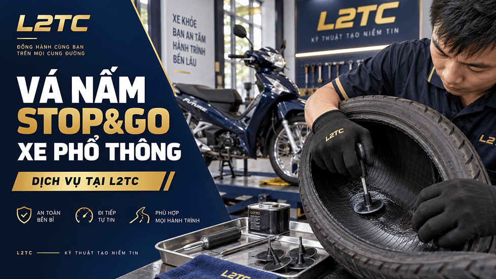 Vá nấm Stop&Go xe phổ thông