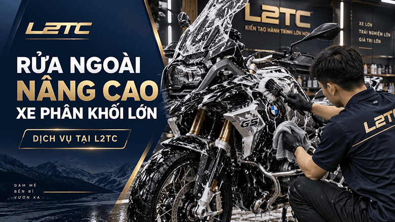 Rửa nhanh xe phân khối lớn tại L2TC Hà Nội - hình minh họa 3