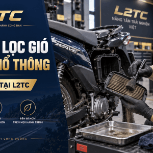 Vệ sinh lọc gió độ xe phổ thông