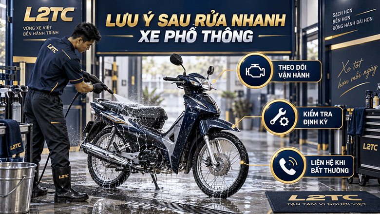 Rửa nhanh xe phổ thông tại L2TC Hà Nội - hình minh họa 3