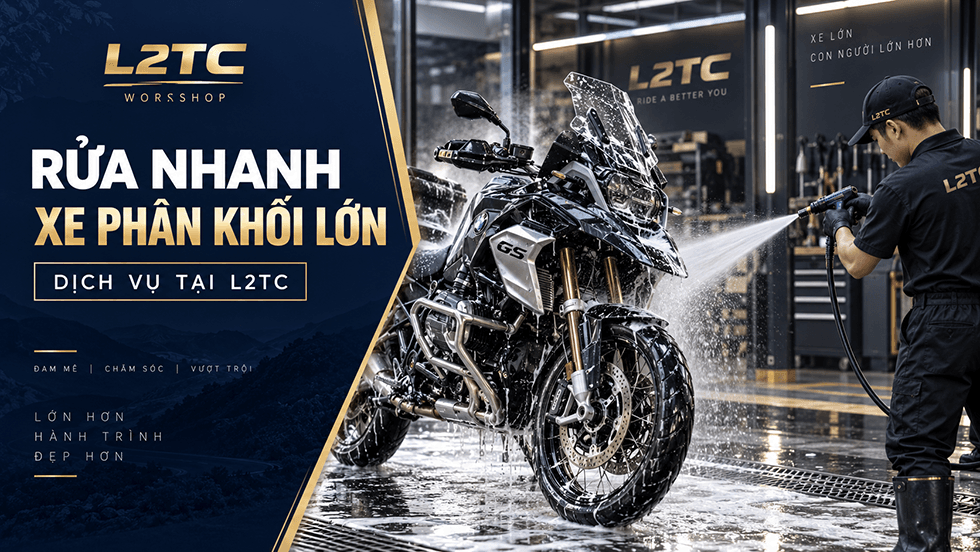 Rửa nhanh xe phân khối lớn