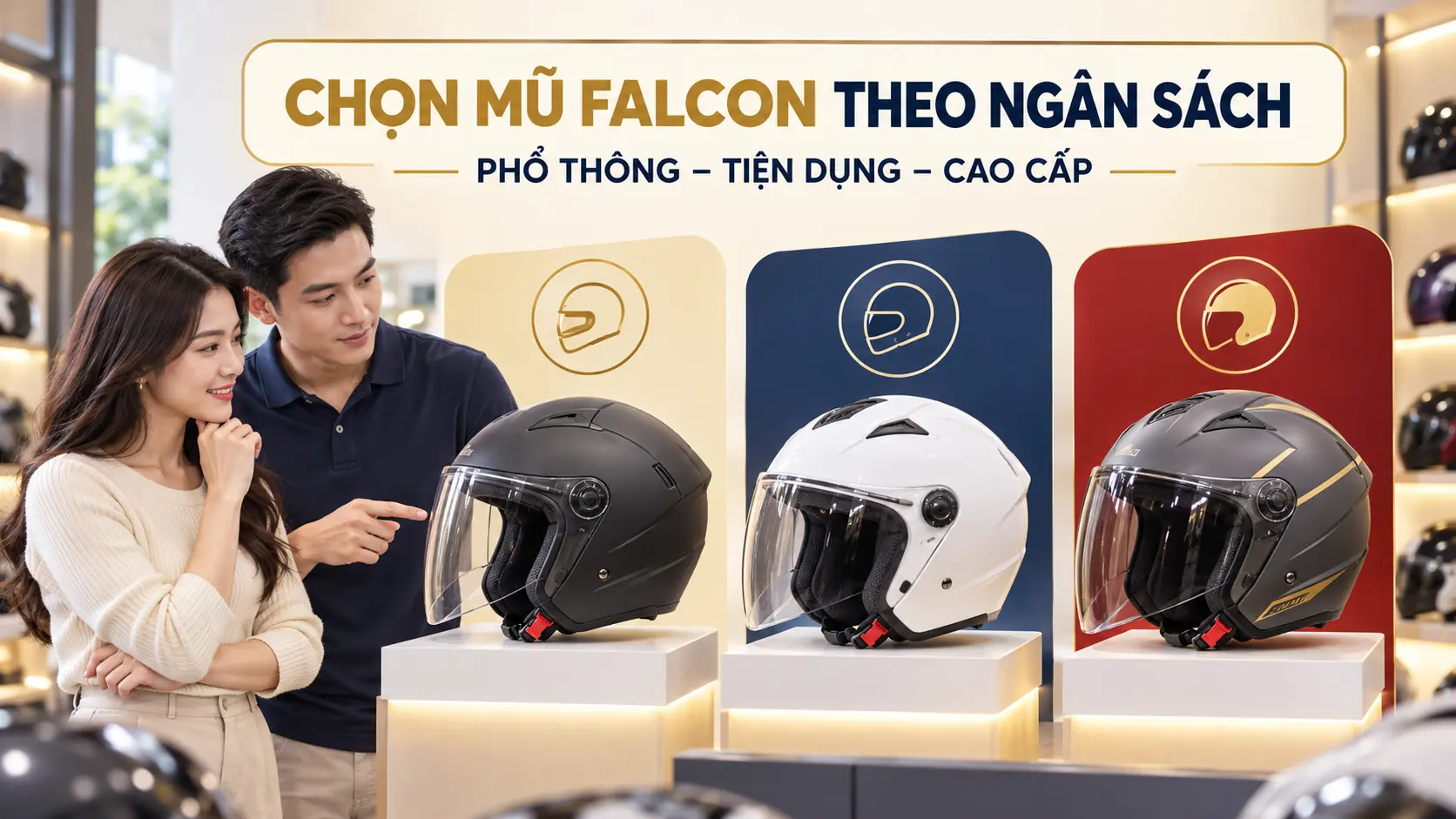Chọn mũ Falcon theo ngân sách và nhu cầu