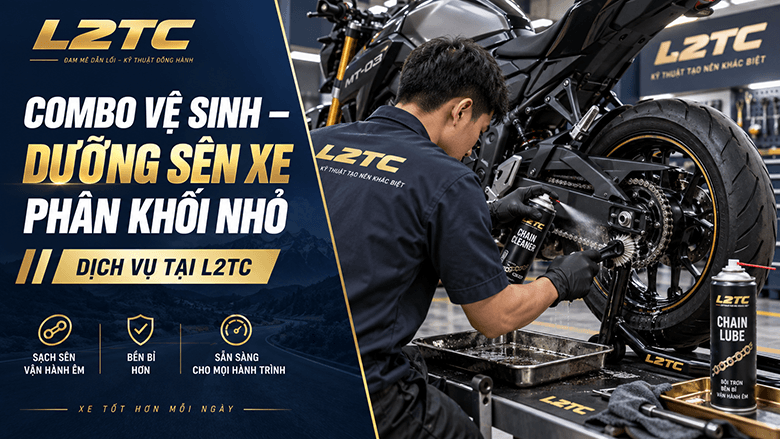 Xịt dưỡng sên xe phân khối nhỏ
