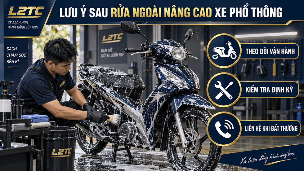 Rửa ngoài nâng cao xe phổ thông tại L2TC Hà Nội - hình minh họa 3