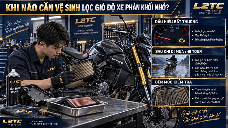 Vệ sinh lọc gió độ xe phổ thông tại L2TC Hà Nội - hình minh họa 1