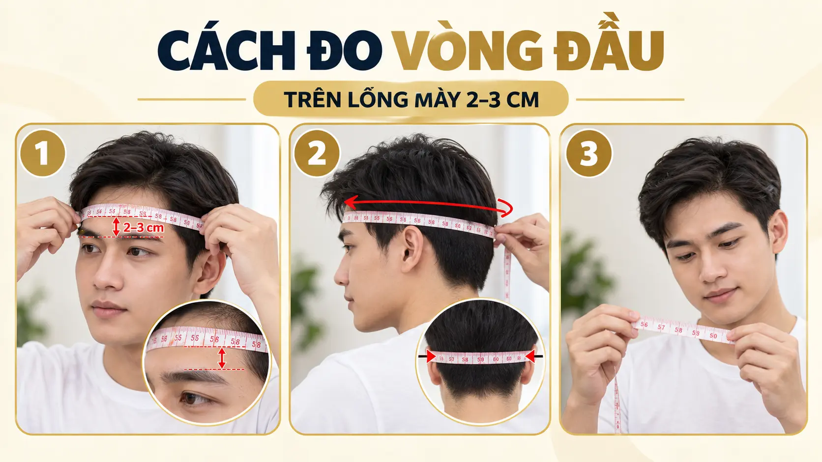 Cách đo vòng đầu để chọn size mũ EGO
