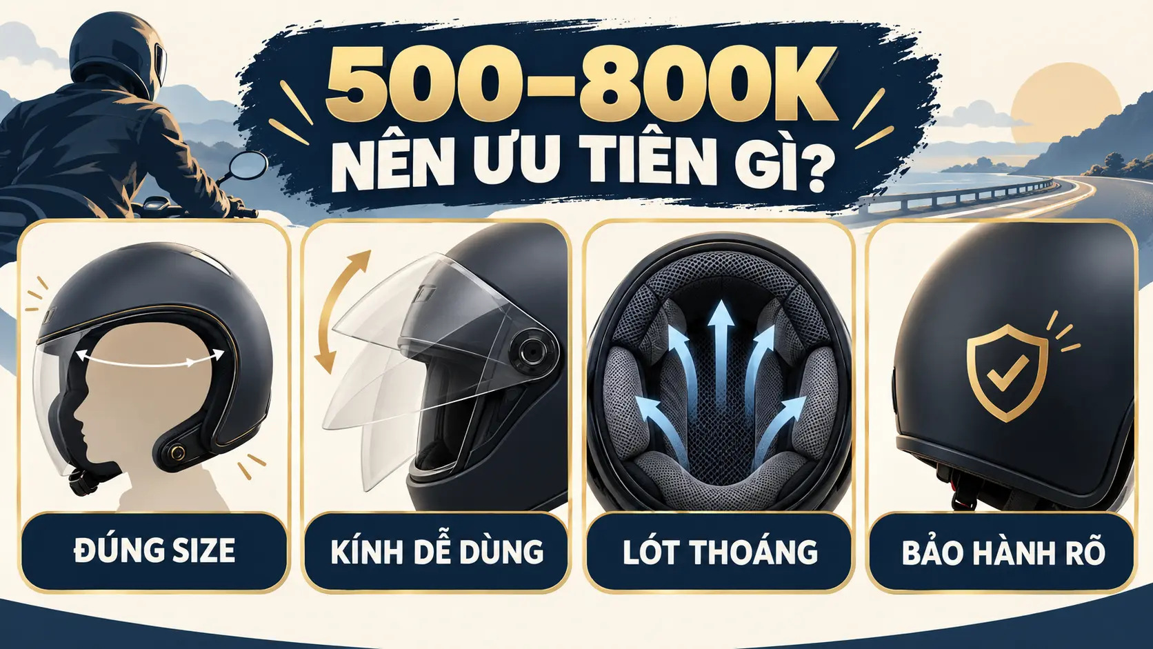 Các ưu tiên khi mua mũ Sunda tầm 500–800k