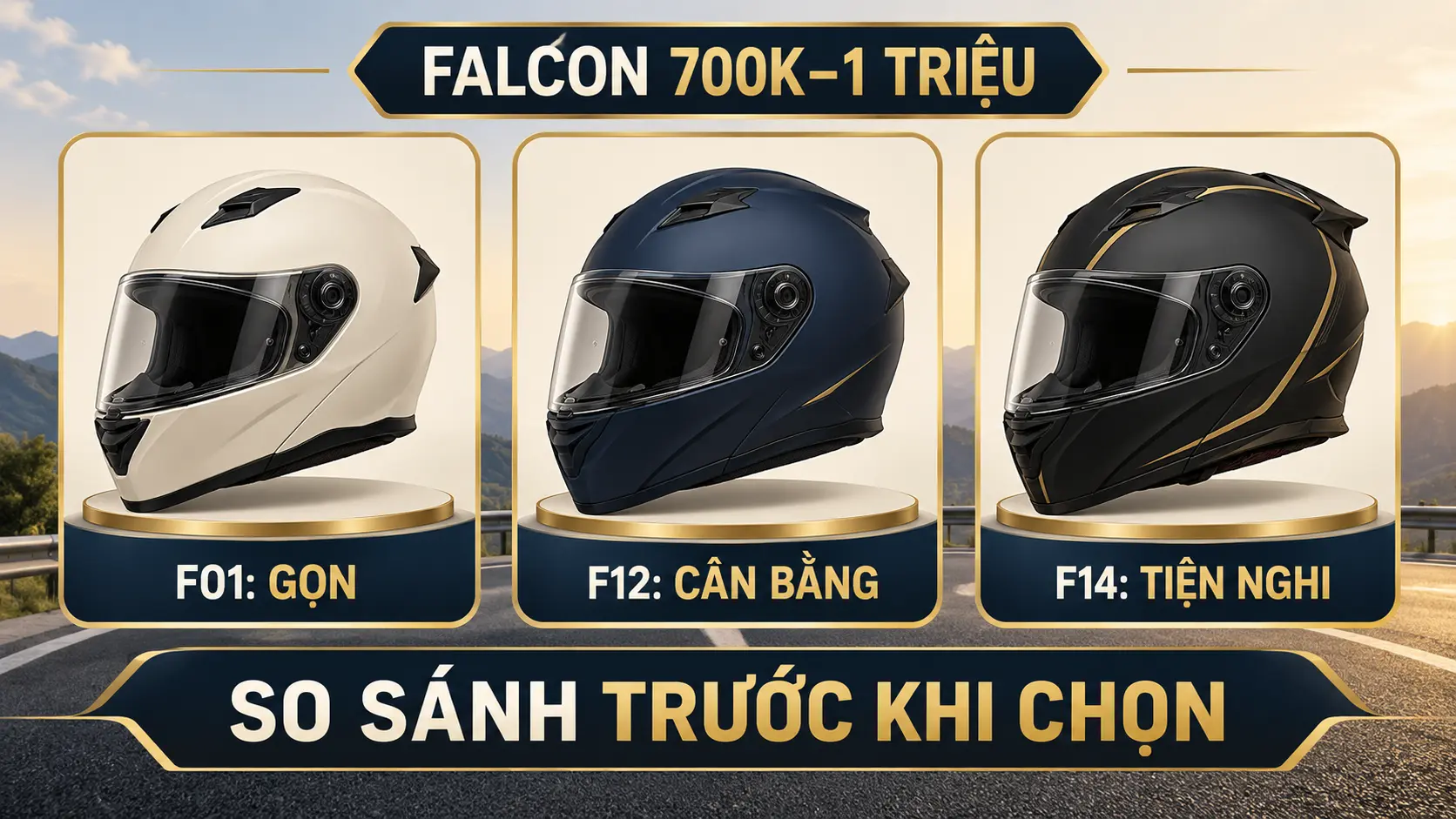 So sánh các mẫu Falcon từ 700.000đ đến 1 triệu