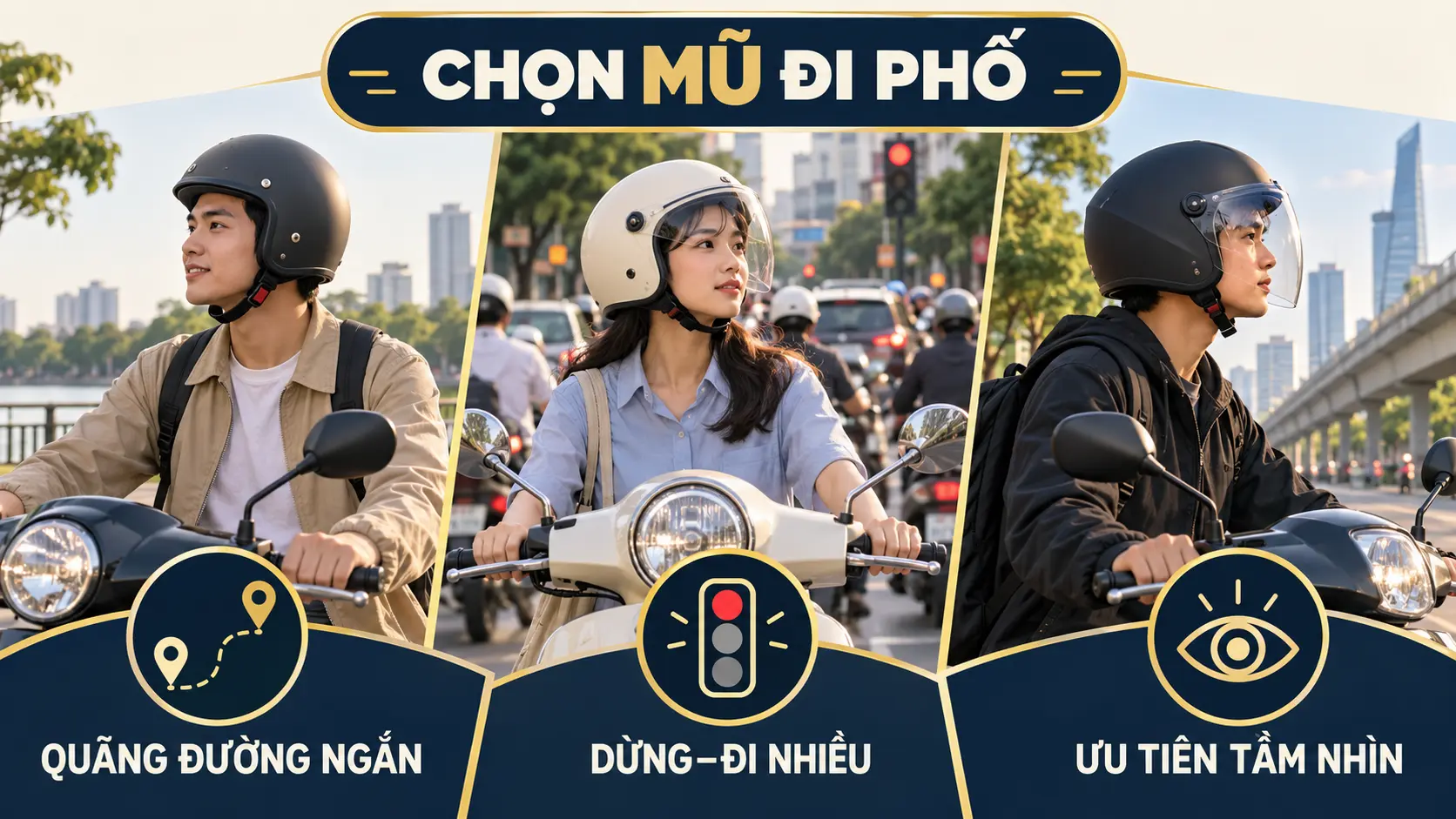 Chọn mũ Falcon đi phố theo tình huống