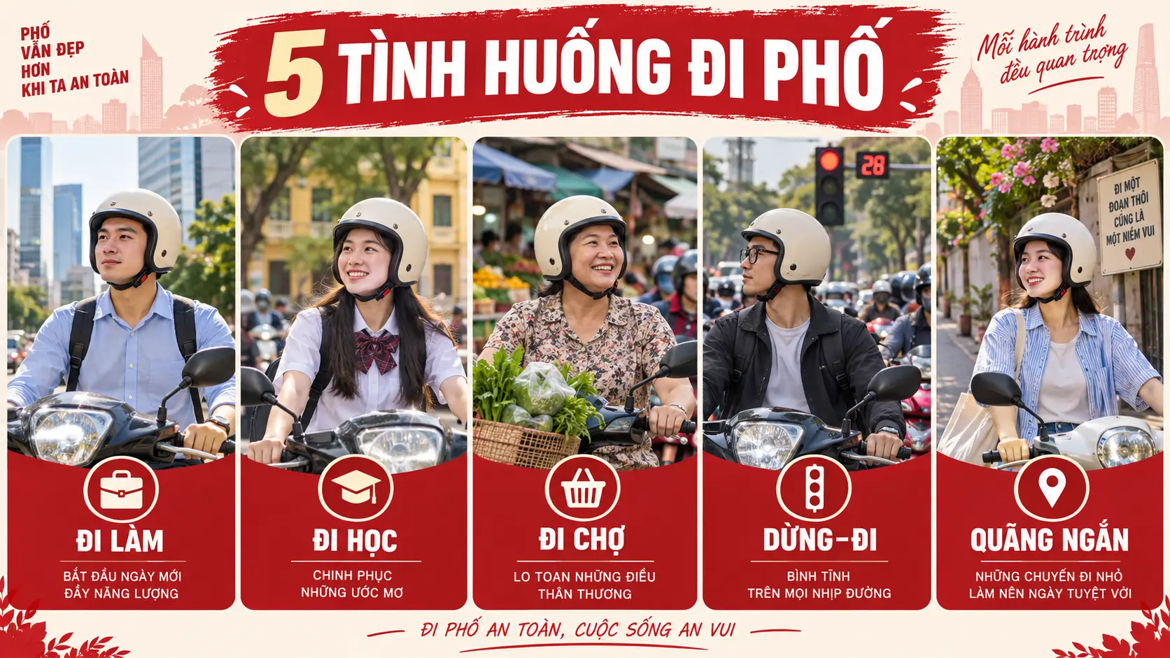 Năm tình huống đi phố với Falcon F14 Bee