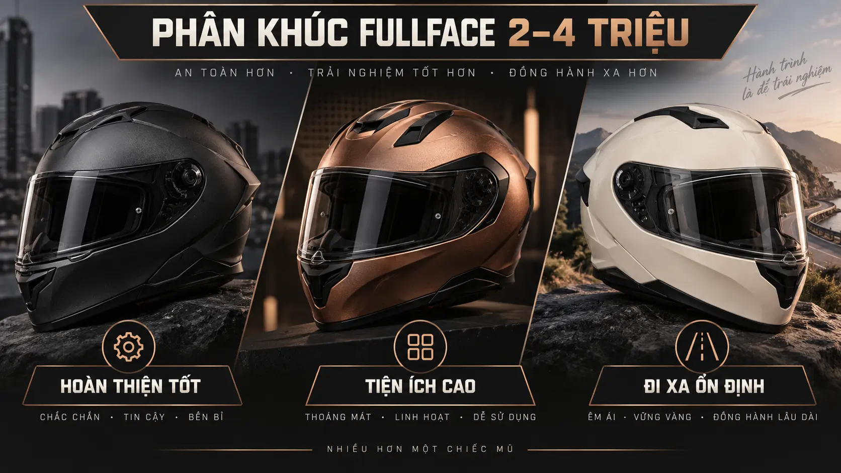 Phân khúc fullface từ 2 đến 4 triệu