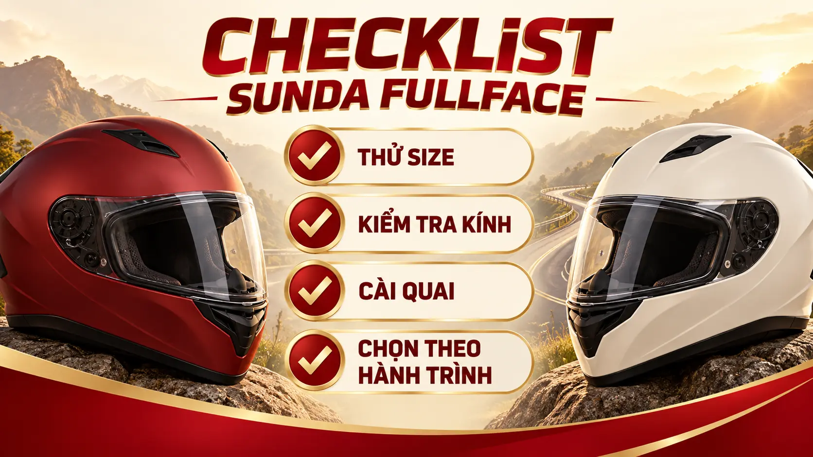 Checklist chọn Sunda fullface