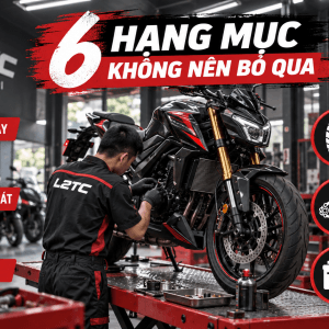Sáu hạng mục bảo dưỡng xe phân khối nhỏ