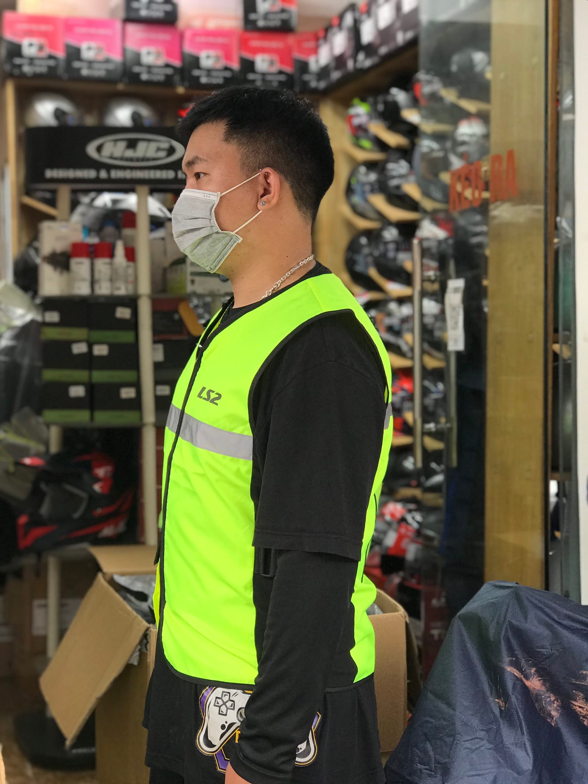 Áo phản quang LS2 Vest Man - Ảnh 5