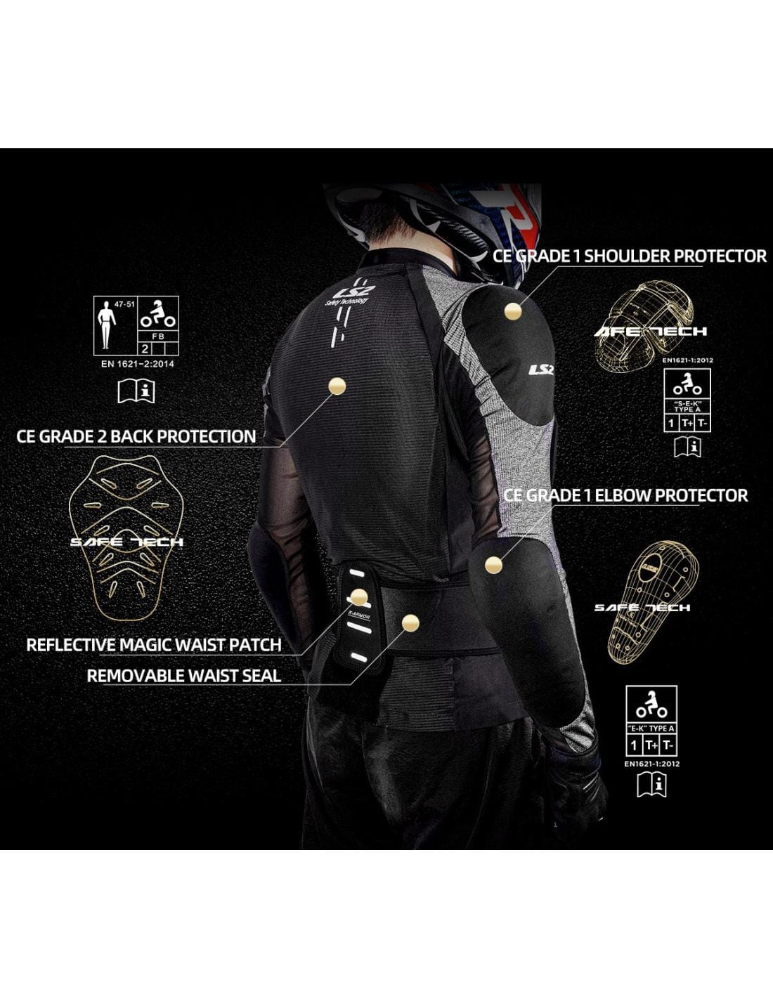 Áo Giáp motor LS2 X-Armor - Ảnh 3