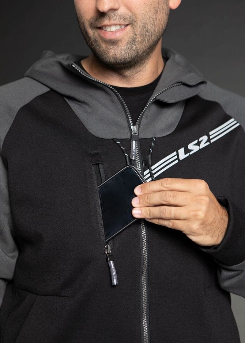 Áo giáp motor LS2 Throttle Man Hoodie - Ảnh 3