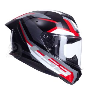 Mũ bảo hiểm Fullface LS2 FF820 Rapid III Hyper Đen Đỏ
