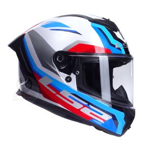 Mũ bảo hiểm Fullface LS2 FF820 Rapid III Hyper Trắng