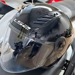Alternative view of Mũ bảo hiểm 3/4 LS2 OF616 Airflow II Đen bóng