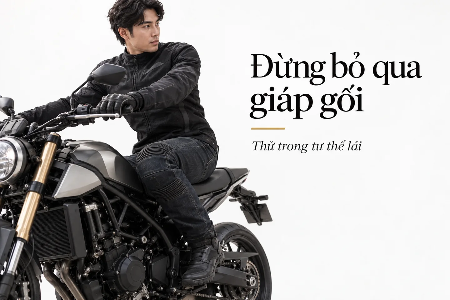 Đừng bỏ qua giáp gối — Thử trong tư thế lái