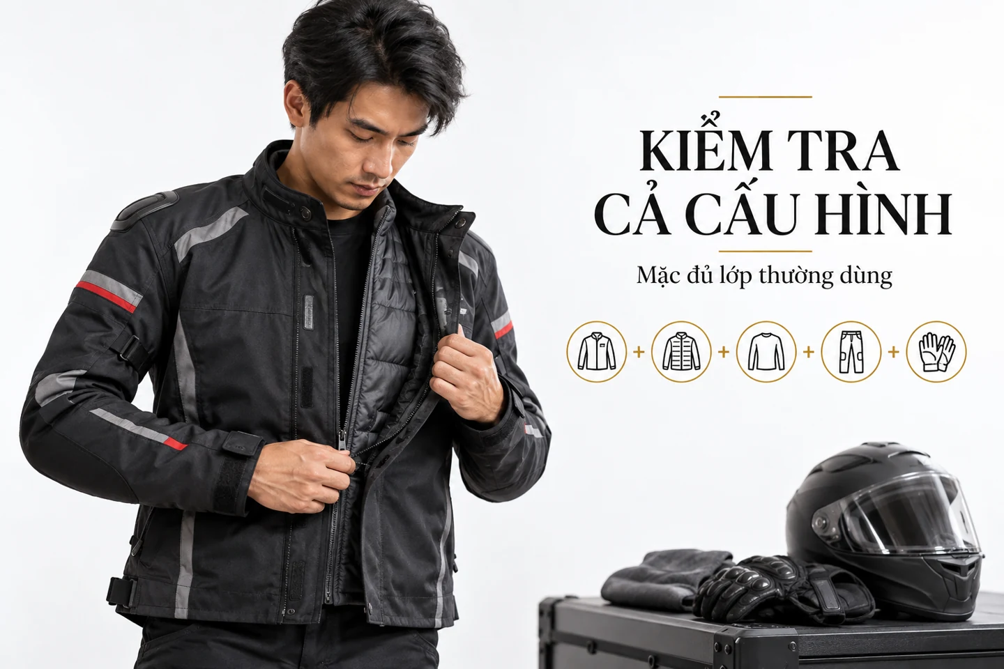 Kiểm tra cả cấu hình — Mặc đủ lớp thường dùng
