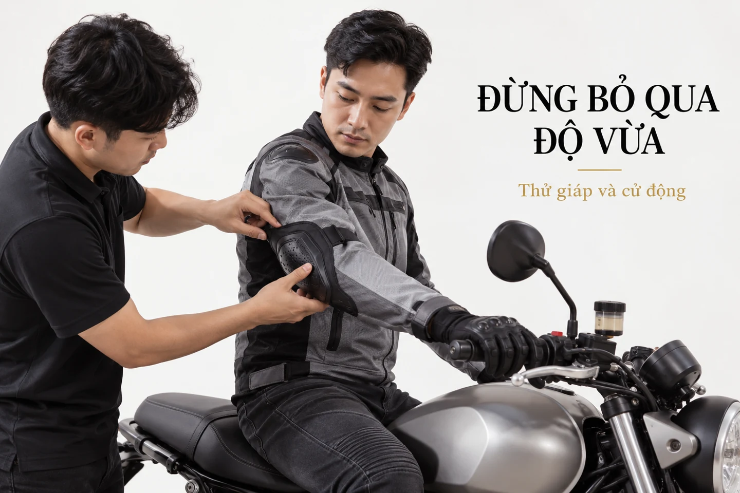 Đừng bỏ qua độ vừa — Thử giáp và cử động