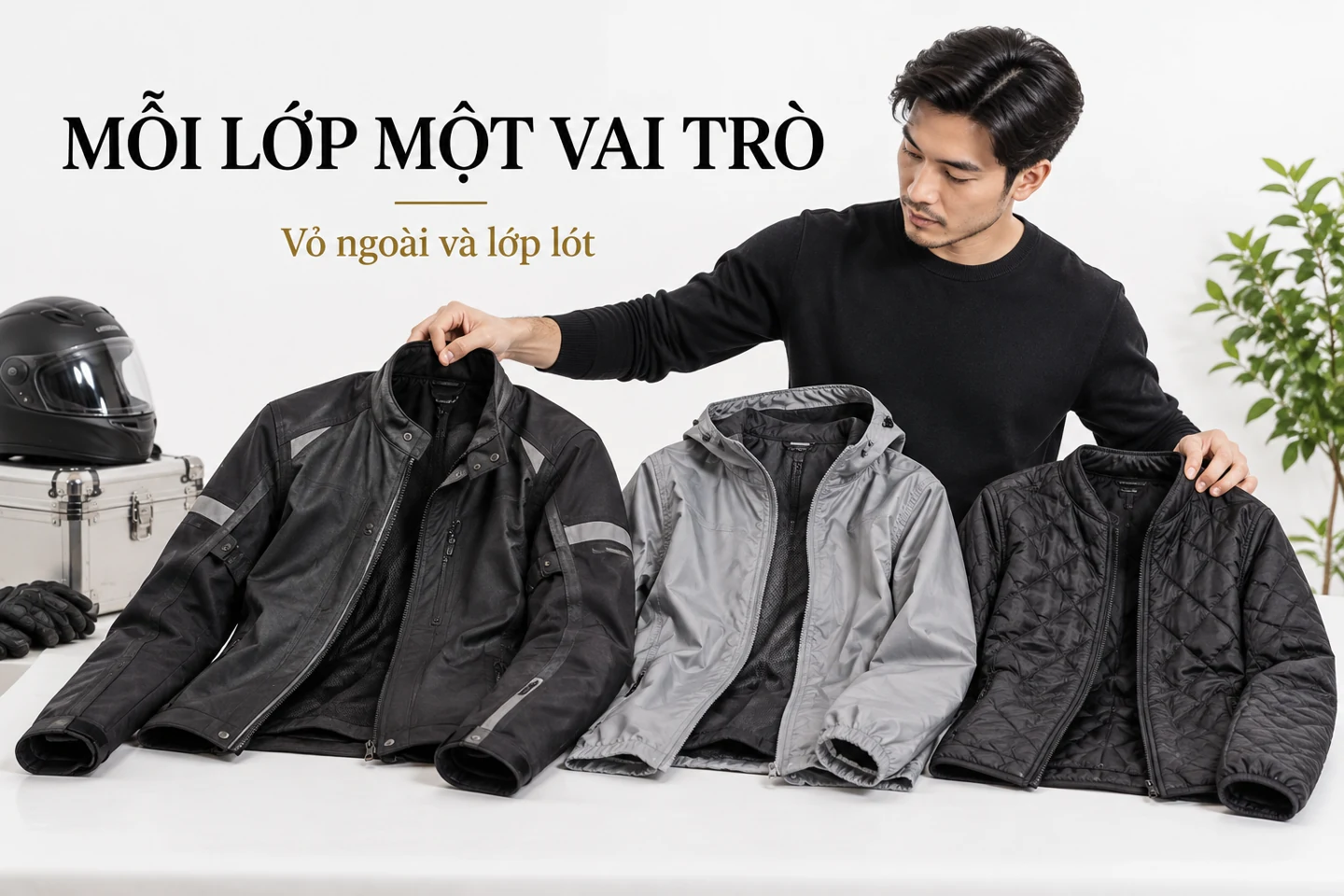 Mỗi lớp một vai trò — Vỏ ngoài và lớp lót