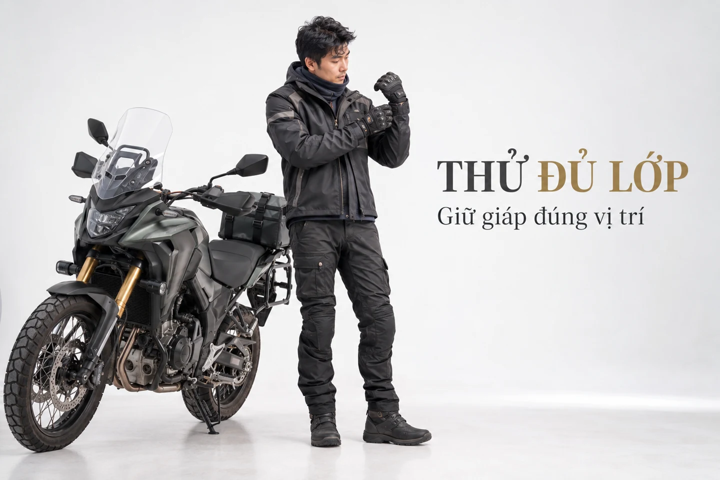 Thử đủ lớp — Giữ giáp đúng vị trí