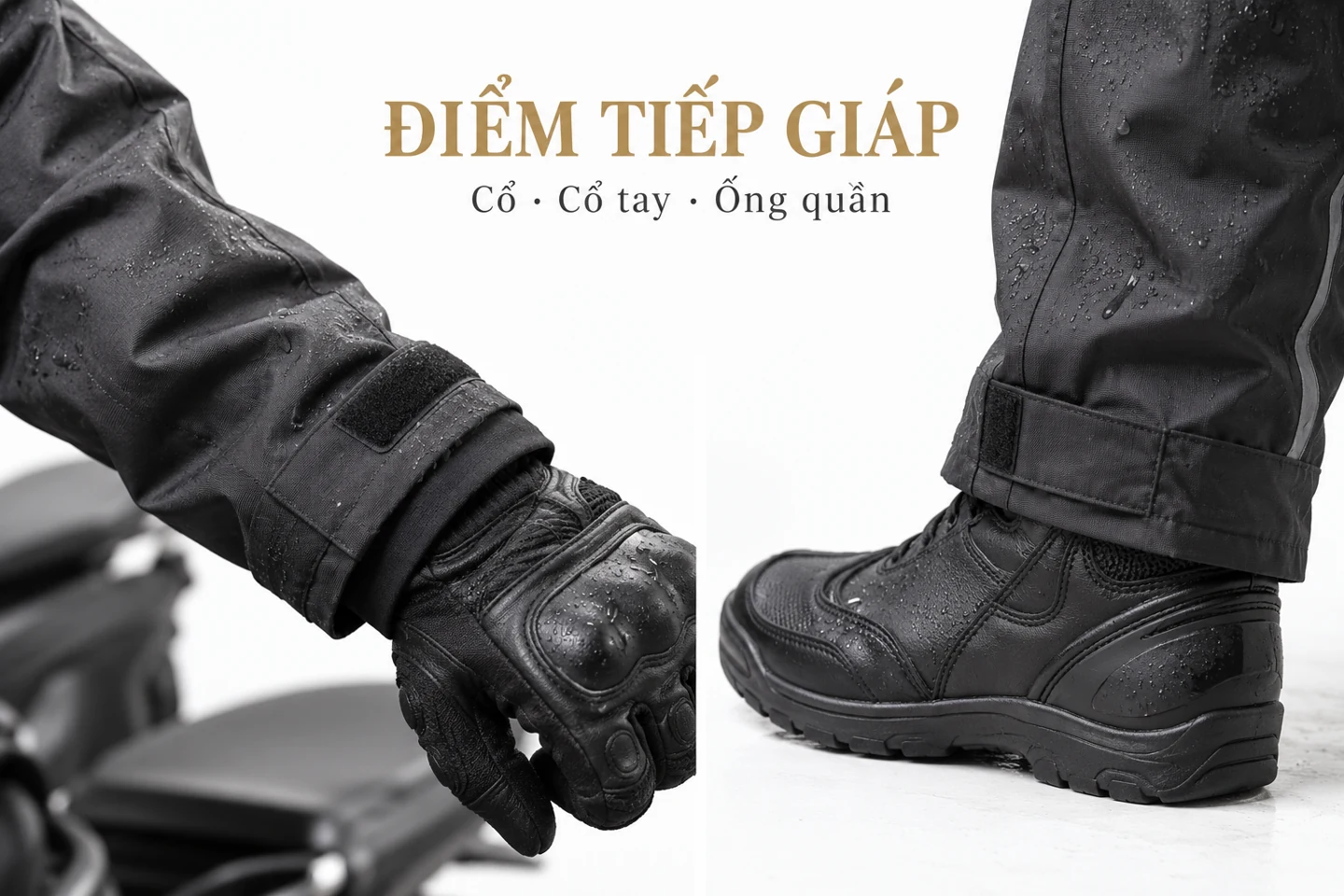 Điểm tiếp giáp — Cổ · Cổ tay · Ống quần