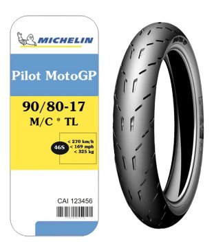 Lốp MICHELIN PILOT MOTO GP 90/80-17 46S